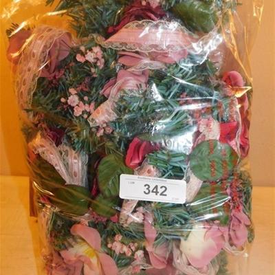 6337/342 Lighted Victorian Garland ~ 78" ~ Battery Operated ~ 2C Size Batteries