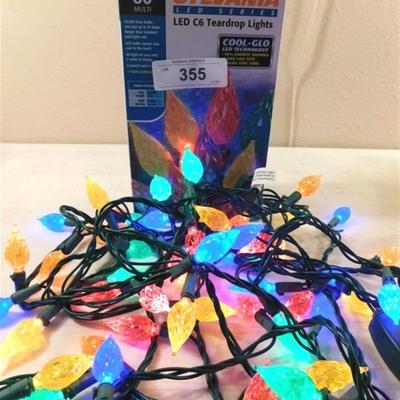 6337/355 Sylvania LED C6B Teardrop Lights 60 per Strand ~ New in Box