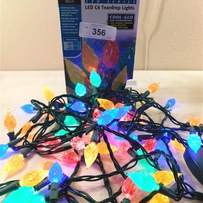 6337/356 Sylvania LED C6B Teardrop Lights 60 per Strand ~ New in Box