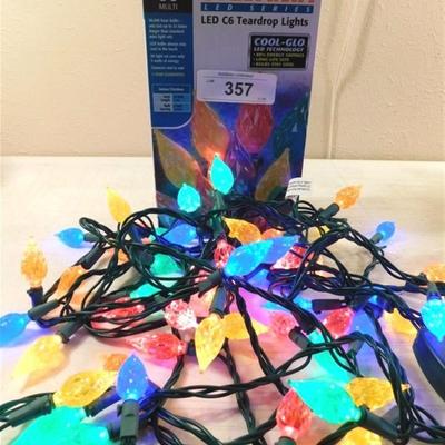 6337/357 Sylvania LED C6B Teardrop Lights 60 per Strand ~ New in Box