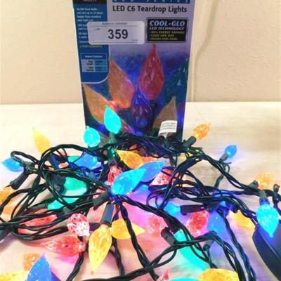 6337/359 Sylvania LED C6B Teardrop Lights 60 per Strand ~ New in Box
