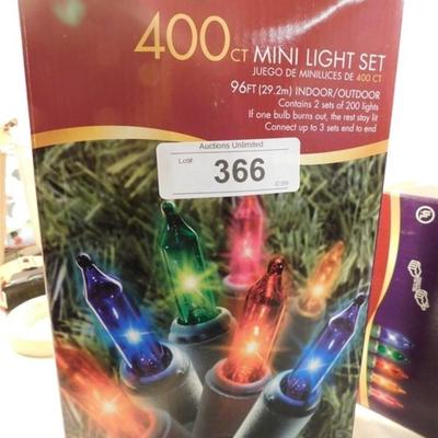6337/366 Mini Light Set 400 count 96' ~ Does Work