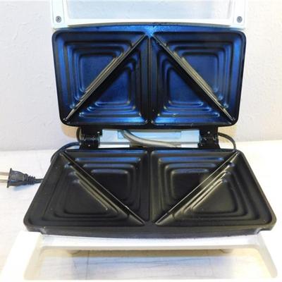 6337/259 Lot of 2 ~ Coated Double Grill Pan / Oster Sandwich Grill