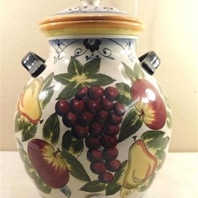 6337/215 Lot of 2 ~ Table Tops Gallery Tellina ~ Bowl 12 x 2.5 x 5.25 / Drink Dispenser ~ Needs Spigot 11.5 x 15.5