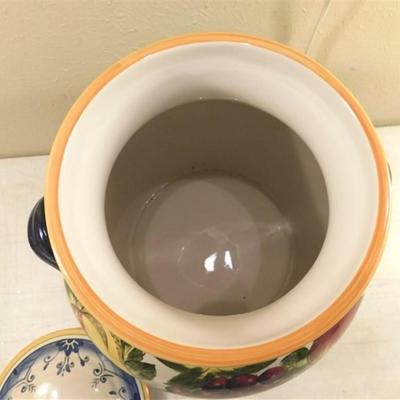 6337/215 Lot of 2 ~ Table Tops Gallery Tellina ~ Bowl 12 x 2.5 x 5.25 / Drink Dispenser ~ Needs Spigot 11.5 x 15.5