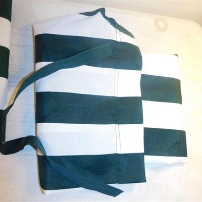 6337/281 Hammock Replacement Set ~ Green and White ~ Hammock 66" x 35" / Pillow 20" x 11"
