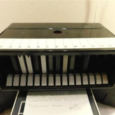6337/164 Realistic 1960 Model SCT-3 Stereo Cassette Deck Component Pro Series ~ Powers up / 3 Cassettes Storage Boxes 1 with Auto Eject