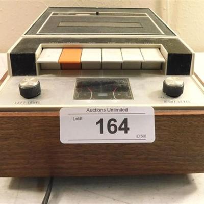 6337/164 Realistic 1960 Model SCT-3 Stereo Cassette Deck Component Pro Series ~ Powers up / 3 Cassettes Storage Boxes 1 with Auto Eject