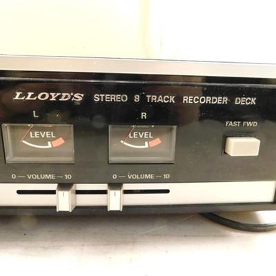 6337/168 Vintage Lloyds Stereo 8 Track Recorder Deck Model Y639W-07A ~ Status Unknown
