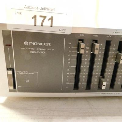6337/171 Vintage Pioneer SG-550 Graphic Equalizer ~ Does Power On