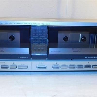 6337/197 Realistic Stereo SCT-90 Stereo Double Cassette Deck ~ Powers Up