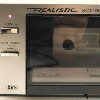 6337/197 Realistic Stereo SCT-90 Stereo Double Cassette Deck ~ Powers Up