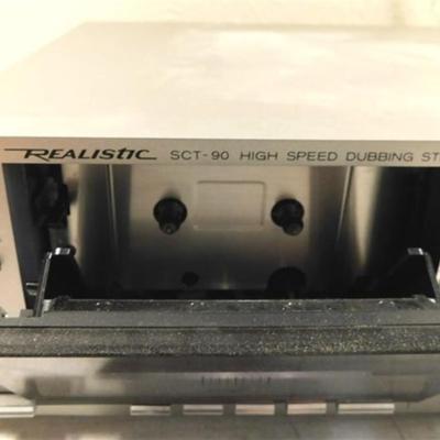 6337/197 Realistic Stereo SCT-90 Stereo Double Cassette Deck ~ Powers Up