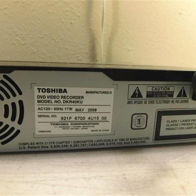 6337/201 Toshiba DKR40 DVD Recorder ~ No Remote