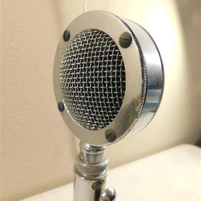 6337/156 Vintage Astatic D104 Microphone Silver Eagle Microphone - Not Tested