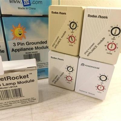 6337/163 Lot of 17 ~ Radio Shack and Powerhouse ~ X10 Lamp Module / X10 Grand Appliance Module / Socket Rocket Screw-In Module
