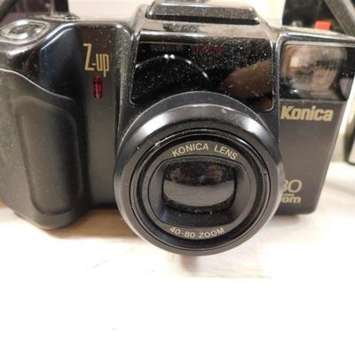 6337/109 Lot of Cameras ~ Konica 80200M Panorama Camera / AGFA Photo 780 3 Meters / Tripod