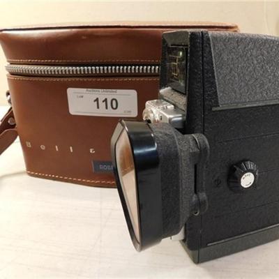6337/110 Bell and Howell Camera Model Electric Eye w/Nice Leather Case