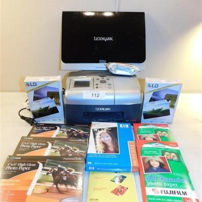 6337/112 Lot of 2 ~ Lexmark Prevail Pro P315 Printer Pic Bridge / HP435 Camara with Docking System