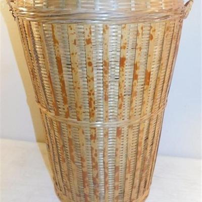 6337/309 Lot of 3 Woven Baskets 13"- 18.5"