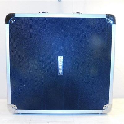 6337/254 Vaultz Alum Locking Case with Key ~ 3 Ring Binder Inside 12" X 13" X 3.5