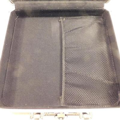 6337/254 Vaultz Alum Locking Case with Key ~ 3 Ring Binder Inside 12" X 13" X 3.5
