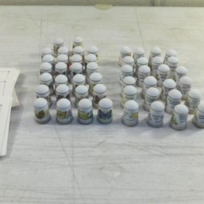 6337/230 Helen Hall Limited Edition 1979 ~ Franklin Porcelain Thimbles ~ The Butterflies of America ~ 50 pieces