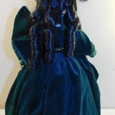 6337/37 Seymore Mann 1993 Scarlet O Hara Gone With the Wind Porcelain Doll 17.5"