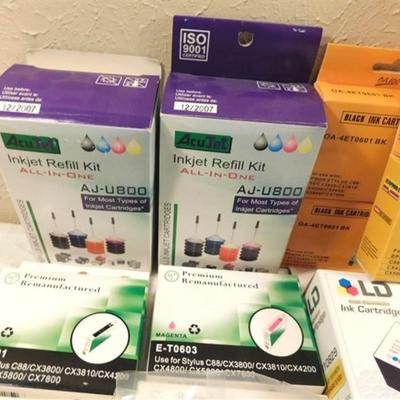 6337/191 Massive Lot of Ink Cartridges and Ink ~ ALL EXPIRED