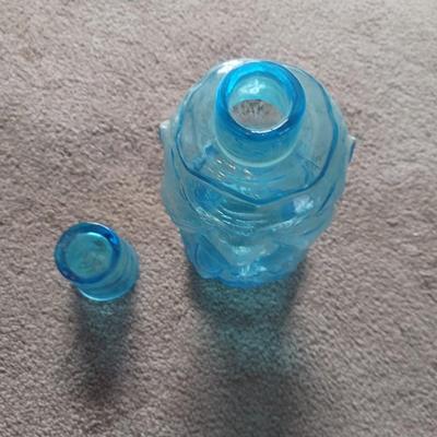 TIARA BLUE GLASS JOLLY MOUNTAIN MAN