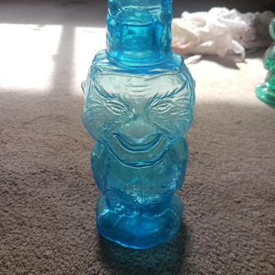 TIARA BLUE GLASS JOLLY MOUNTAIN MAN