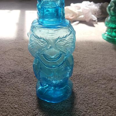 TIARA BLUE GLASS JOLLY MOUNTAIN MAN