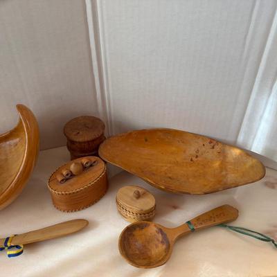 810 Hand turned Swedish Wooden Bowl Lot