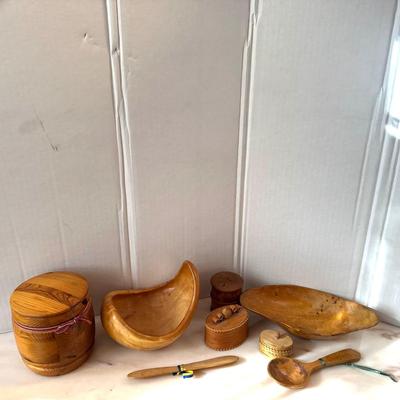 810 Hand turned Swedish Wooden Bowl Lot