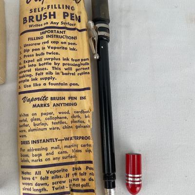 Vintage J Wiss clippers and Vaporite pen
