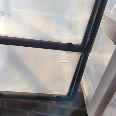 Set of two plastic drawer sets.
