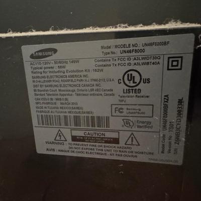 817 Samsung 46” LED Backlit HDTV television