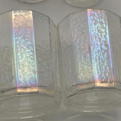 6 Federal Moon Glow small tumblers
