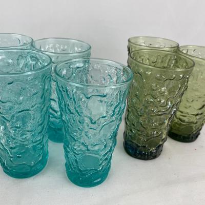 Anchor Hocking Lido Milano Avacdo and Aqua tumblers