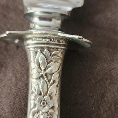 3 piece Stieff Sterling Silver Serving Set Carving Knife, Fork, Cake Knife