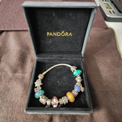 Pandora Charm Bracelet with Charms Orioles Hearts Angel