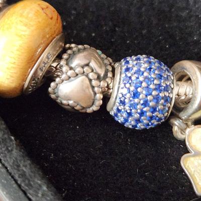 Pandora Charm Bracelet with Charms Orioles Hearts Angel
