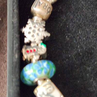 Pandora Charm Bracelet with Charms Orioles Hearts Angel
