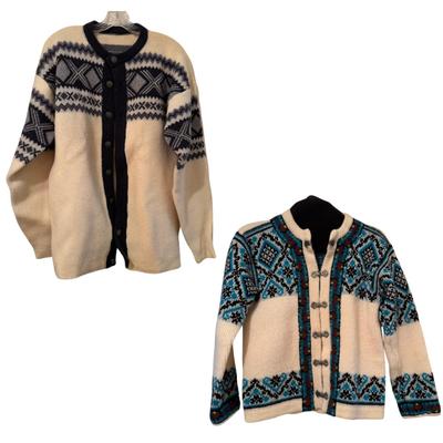 819 Two Vintage Norwegian Sweaters