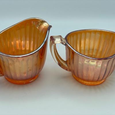 Stunning Marigold Carnival Glass set