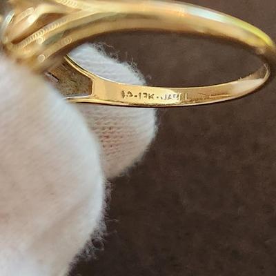 Vintage Diamond Ring Size 16.9mm (size 6.5) 2.53G
