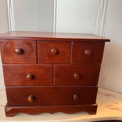 824 Vintage Wooden Spice Chest