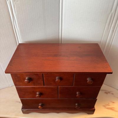 824 Vintage Wooden Spice Chest