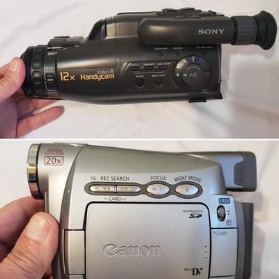 Sony Video Camera Recorder and Canon ZR200 with Accessories (UB-KD)