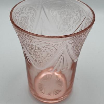 Pink depression glass Royal Lace